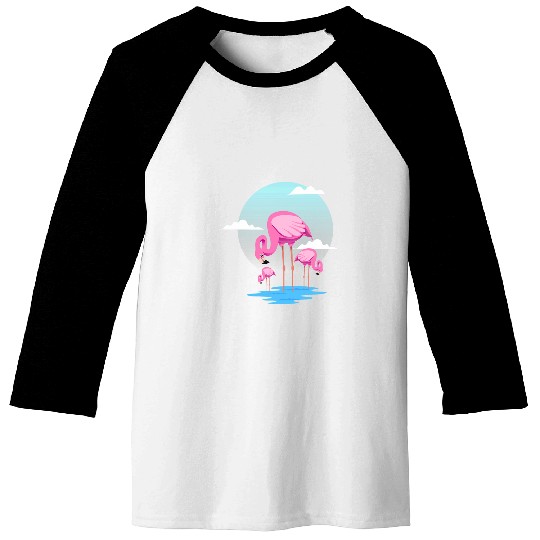 Flamingo Pet Zoo Bird Watcher Baseball Tees