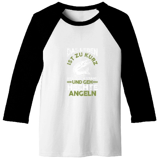 Fishing Fun Pike Baseball Tees