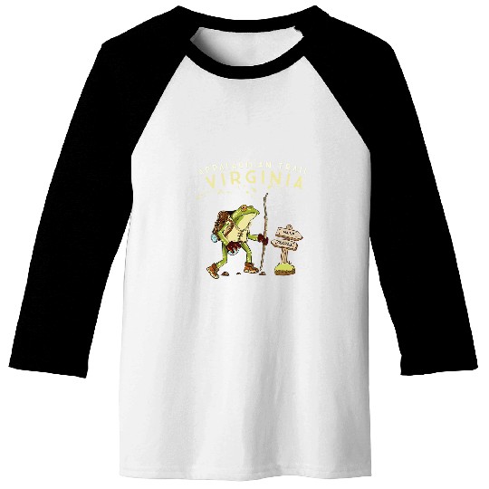 Frog Pet Appalachian Trail Virginia Funny Hiking Baseball Tees