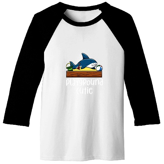 Shark Pet Playground Cutie Funny Shark SandBox Ball Drawing Baseball Tees