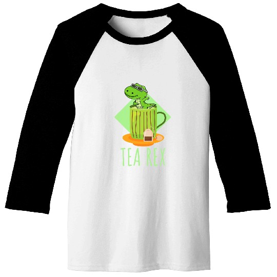 Dinosaur Pet Sweet Tea rexs in the tea bath Baseball Tees