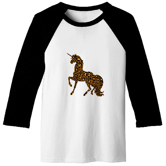 Unicorn Pet Leopard cheetah patterns Baseball Tees