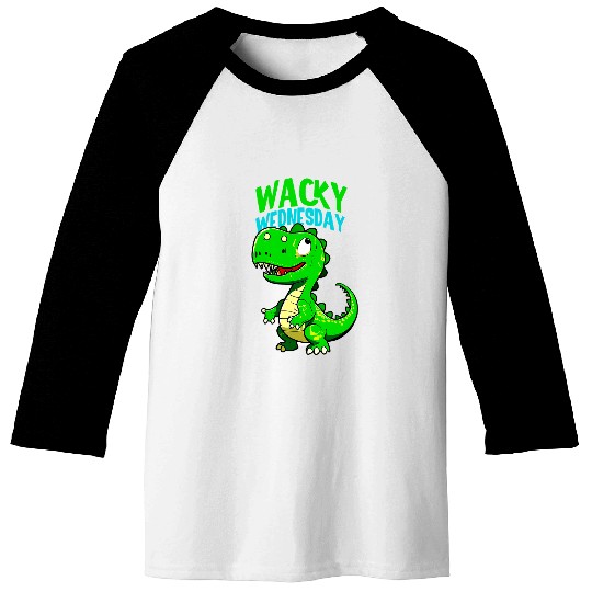 Dinosaur Pet Wacky Wednesday Dinosaur Fun Cute Baseball Tees