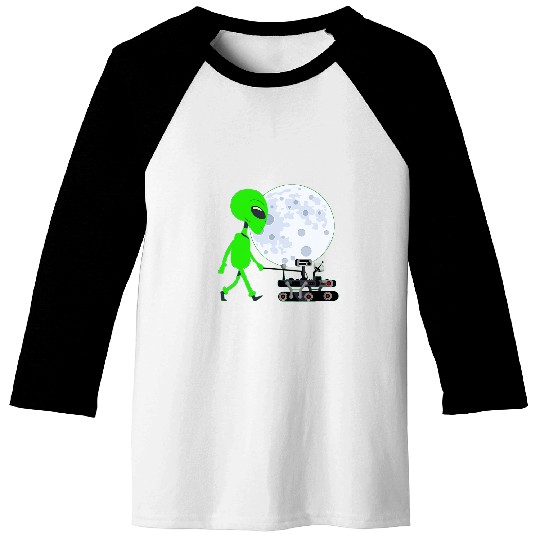 Aliens UFO Walking Space Rover 2Funny NASA Perseverance Mission Baseball Tees