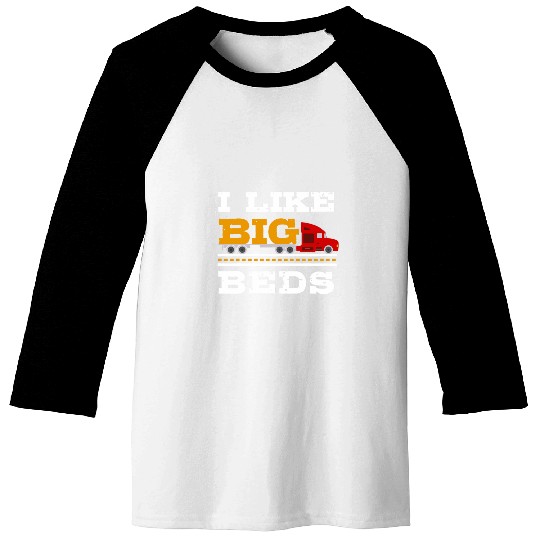 Trucking Flatbedder Cargo Vehicle Flatbed Truck Driver 29 Baseball Tees