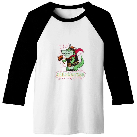 Alligator Pet thor norse god funny Baseball Tees