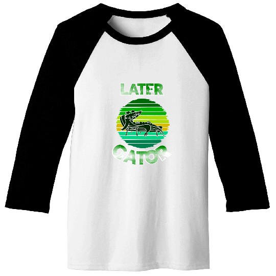 Alligator Pet Swamp Alligator With Sunglasses Baseball Tees