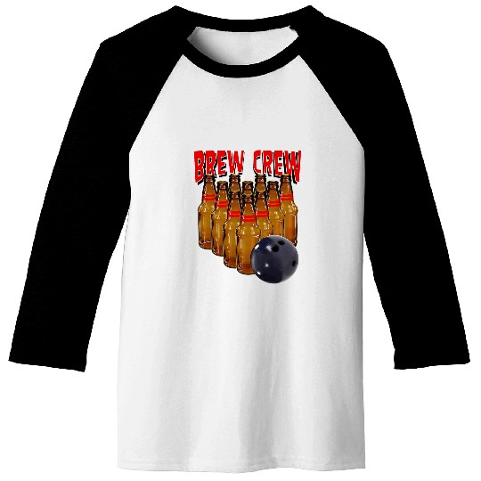 Sport Bowling BREW CREW bowling Baseball Tees
