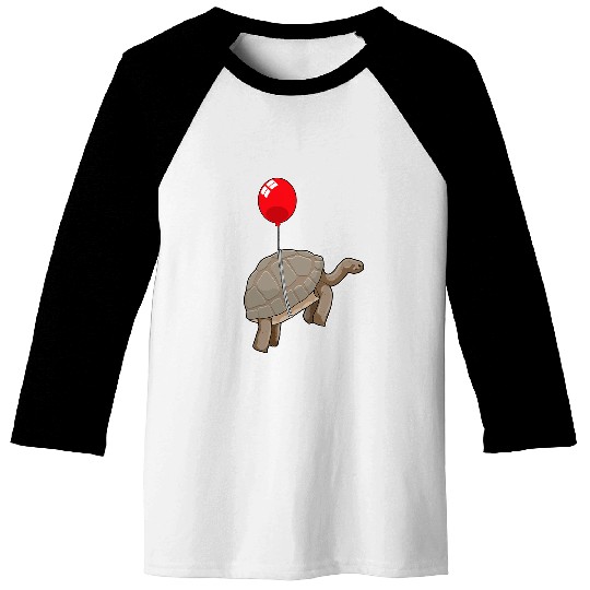 Turtle Pet Balloon Baseball Tees