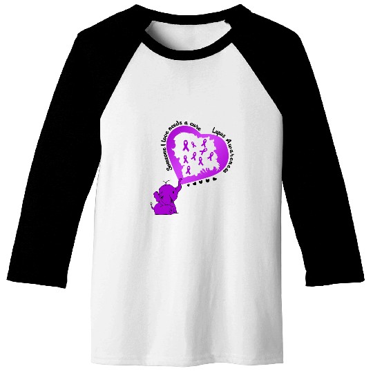 Elephant Mammal Lupus Warrior elephant lupus someone i love needs a cure Baseball Tees