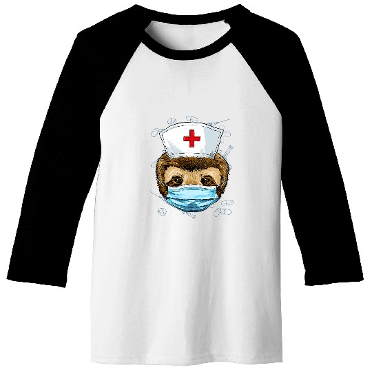 Sloth Pet Gift nurses Practitioner RN Nursing School Graduation Baseball Tees