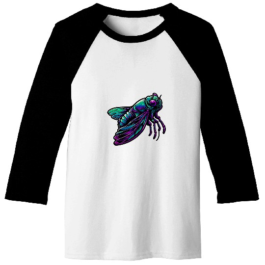 Cicada Brood Insect Bug Colorful Entomology Entomologist Baseball Tees