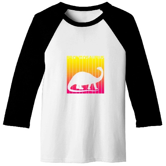 Dinosaur Pet Brontosaurus Dinosaur Retro Costume Baseball Tees