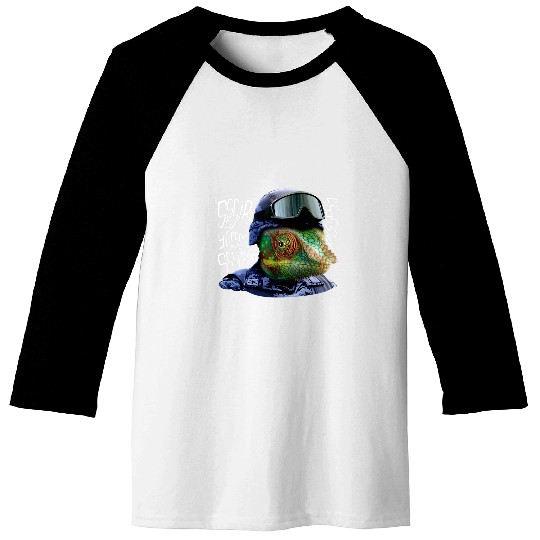 Chameleon Pet Lieutenant Chameleon Hiss Baseball Tees