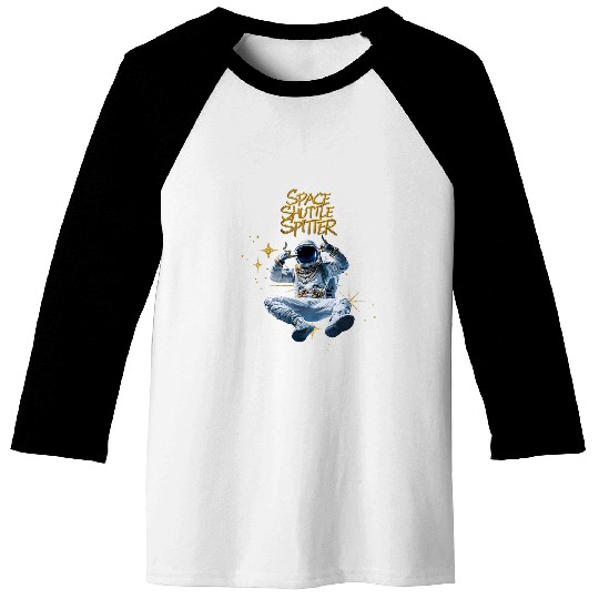 Astronaut Job Space Shuttle Spitter Bling Astronaut Hip Hop Music Lover Baseball Tees