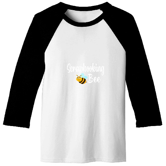 Book Fun Scrapbooking Bee Bumblebee Funny Baseball Tees