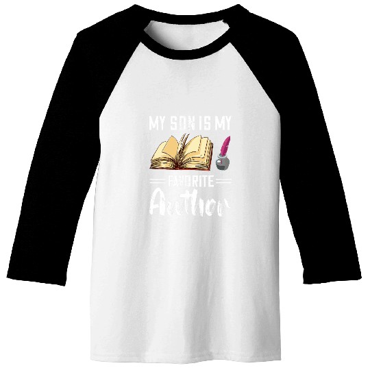 Book Fun Writer Favorite Author Son Typewriter Book Lover Writing Baseball Tees