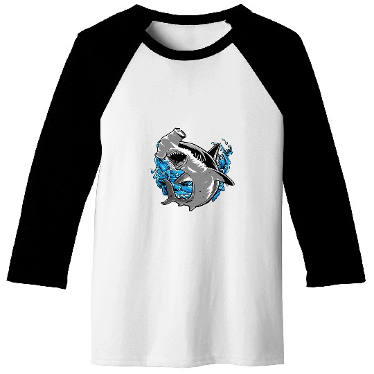 Shark Pet Cool Marine Life Underwater Hammerhead Baseball Tees