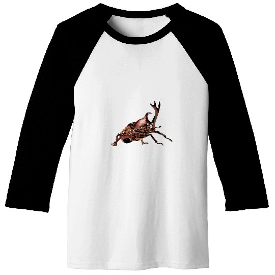Rhino Pet Rhinoceros Beetle Portrait Baseball Tees