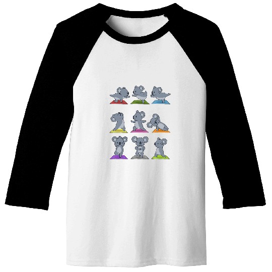 Koala Pet Yoga Baseball Tees