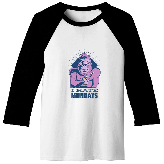 Gorilla Pet Chimpanzee Gorilla hates Assembly Weekly Start Baseball Tees