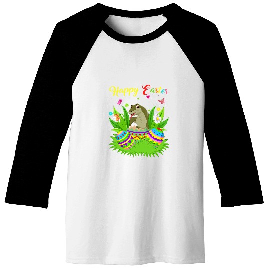 Komodo Pet Lover Easter Egg Funny Komodo Dragon Easter Baseball Tees