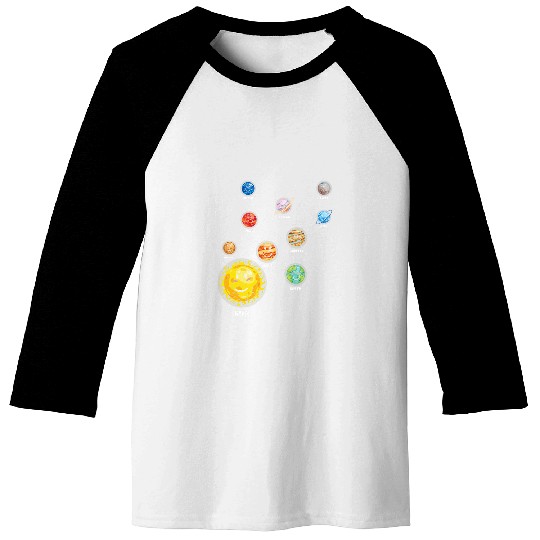 Astronaut Job Outer Space Sun Planets Astronaut Kids Space Science Baseball Tees