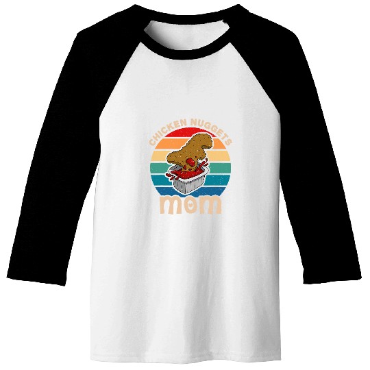 Chicken Pet Nuggets Fastfood Food Recipe Cuisine 23 Baseball Tees