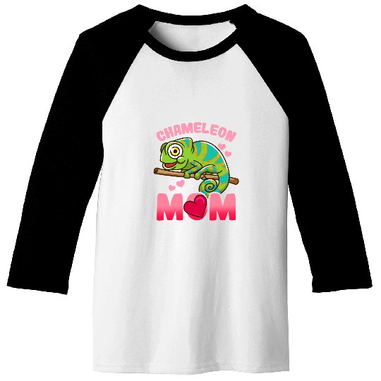 Chameleon Pet Mom Cute Baseball Tees