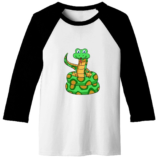 Python Pet Snake Lover Reptile Cobra Python Boa Herpetologist Baseball Tees