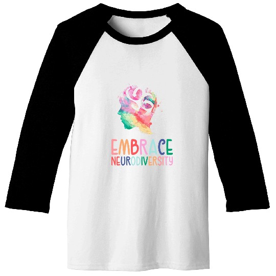 Autism Puzzle Support Embrace Neurodiversity Brain Baseball Tees