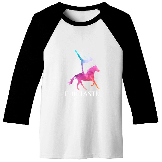 Horse Pet FlipTastic Equestrian Vaulting Baseball Tees