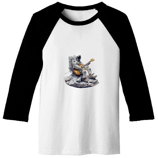 Astronaut Job Playing Guitar 01 Baseball Tees