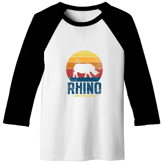 Rhino Pet Rhinoceros Vintage Baseball Tees