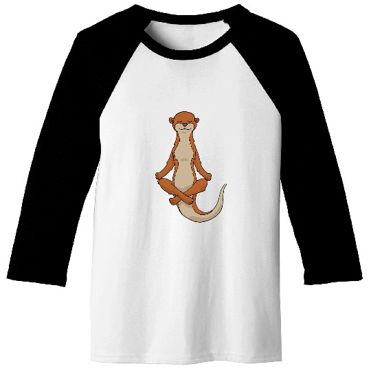 Otter Pet Otters Yoga 9 Baseball Tees