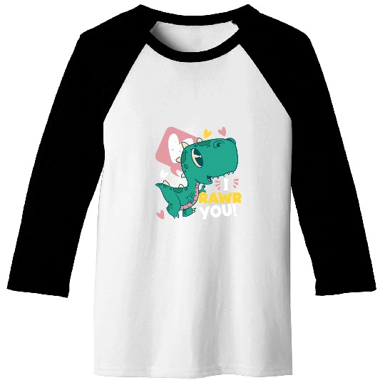 Dinosaur Pet I Rawr You Cute Dinosaur For Kids Baseball Tees