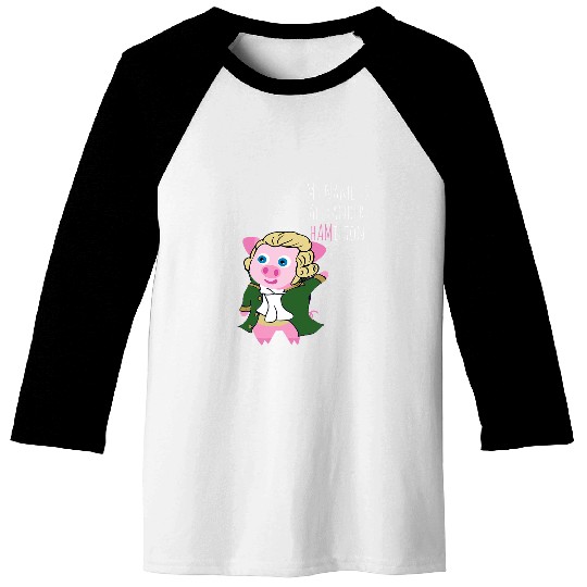 Pig Pet Alexander HAMilton Funny Baseball Tees