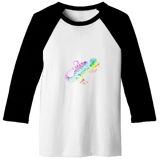 Komodo Pet Tiny Dinosaur Tegu Abstract Tegu Lover Reptile Tegu Lizard Baseball Tees