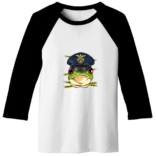 Frog Pet Police Pond Frog Amphibian Animal Lover 106 Baseball Tees
