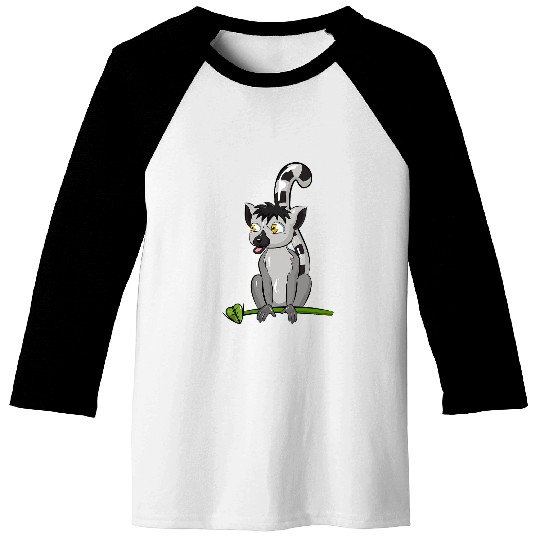 Lemur Pet Cute Lemur Illustration Lemur Lover Zookeeper Baseball Tees