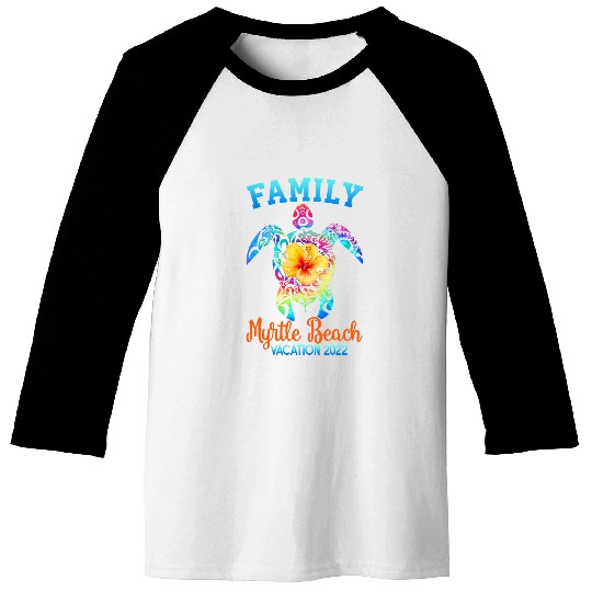 Turtle Pet Myrtle Beach Carolina Sea Turtle Vacation Family Group Baseball Tees