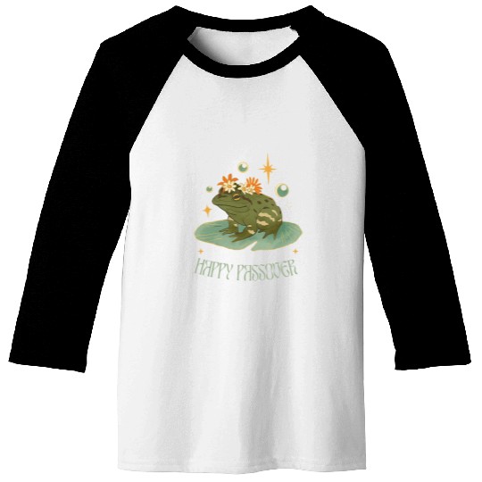 Frog Pet Passover Happy Passover funny frog Pesach seder Baseball Tees