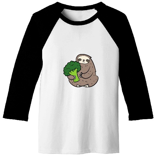 Sloth Pet Gift With Broccoli Vegetable Cute Broccoli And Baseball Tees