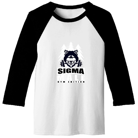 Sigma Male Grindset Weightlifting Fitness Gym Edition Baseball Tees