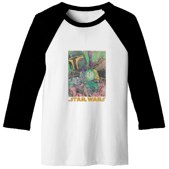 Book Fun Star Wars Boba Fett vintages Comic Baseball Tees