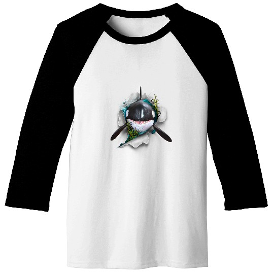 Whale Pet Orca Killer Whale Lover Funny Whale Orca Baseball Tees
