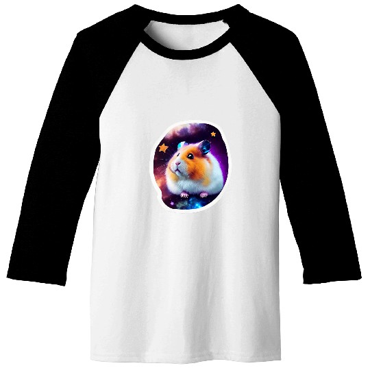 Hamster Pet Celestial Hamster Odyssey 2Cosmic Hamster Baseball Tees