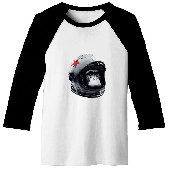 Astronaut Job Astro Chimp Astronaut Space Galaxy Helmet Monkey Chimpanzee Baseball Tees