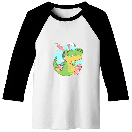 Dinosaur Pet Happy Easter Spring Easter Egg Easter Bunny Baseball Tees