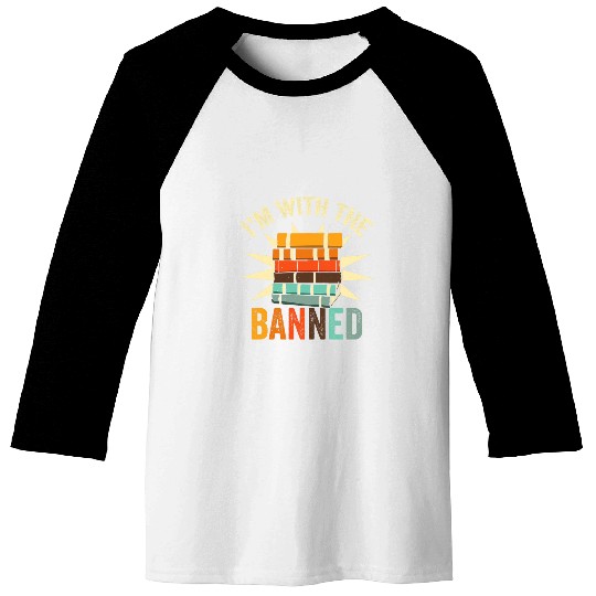 Book Fun Im With The Banned 5 Baseball Tees